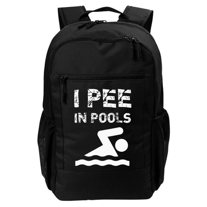 I Pee In Pools Funny Swimming Sarcastic Swim Saying Backpack