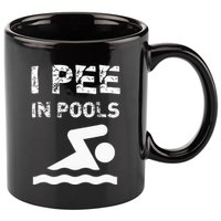 I Pee In Pools Funny Swimming Sarcastic Swim Saying 11oz C Handle Ceramic Mug