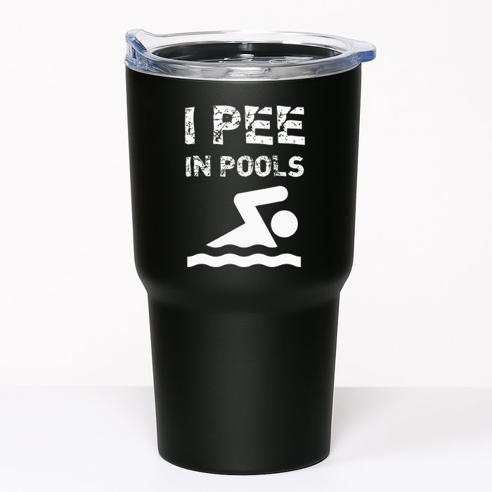 I Pee In Pools Funny Swimming Sarcastic Swim Saying Tumbler