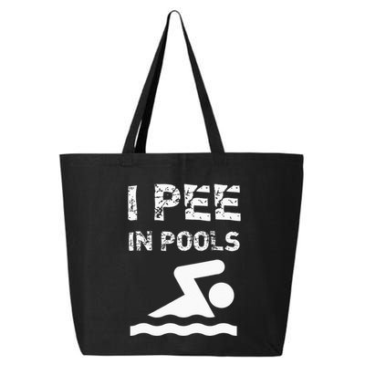 I Pee In Pools Funny Swimming Sarcastic Swim Saying 25L Jumbo Tote