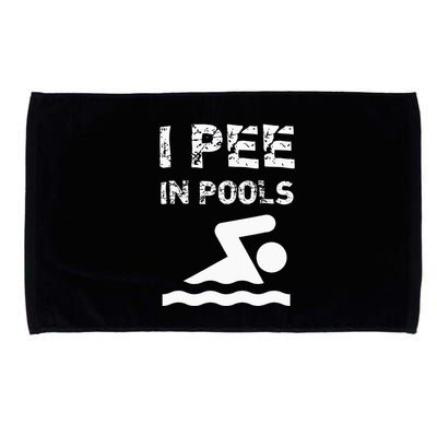 I Pee In Pools Funny Swimming Sarcastic Swim Saying Microfiber Hand Towel