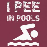 I Pee In Pools Funny Swimming Sarcastic Swim Saying 16oz Travel Tumbler