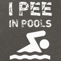 I Pee In Pools Funny Swimming Sarcastic Swim Saying Cotton Canvas Backpack