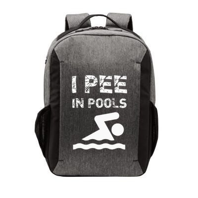 I Pee In Pools Funny Swimming Sarcastic Swim Saying Vector Backpack