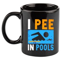 I Pee In Pools 11oz C Handle Ceramic Mug