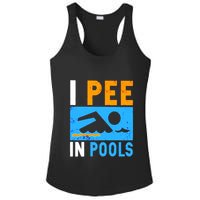 I Pee In Pools Ladies PosiCharge Competitor Racerback Tank