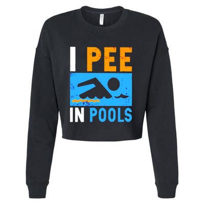 I Pee In Pools Cropped Pullover Crew