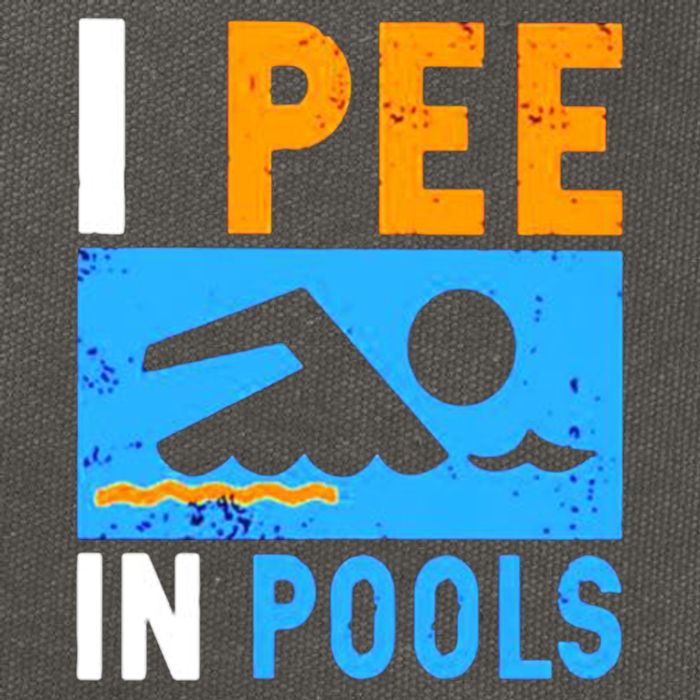 I Pee In Pools Cotton Canvas Backpack