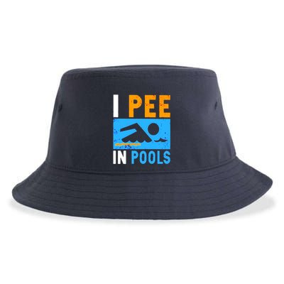 I Pee In Pools Sustainable Bucket Hat