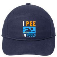 I Pee In Pools 7-Panel Snapback Hat
