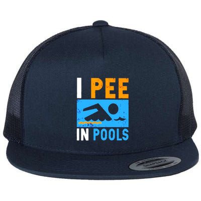 I Pee In Pools Flatbill Hat