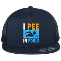 I Pee In Pools Flatbill Hat