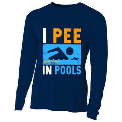 I Pee In Pools Cooling Performance Long Sleeve Crew