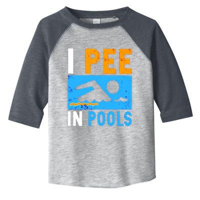 I Pee In Pools Toddler Fine Jersey T-Shirt