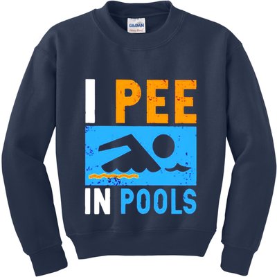 I Pee In Pools Kids Sweatshirt