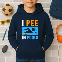 I Pee In Pools Kids Hoodie