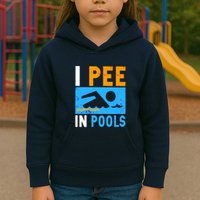 I Pee In Pools Kids Hoodie