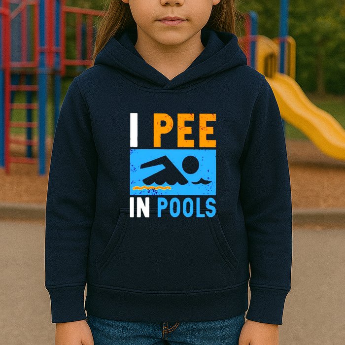 I Pee In Pools Kids Hoodie