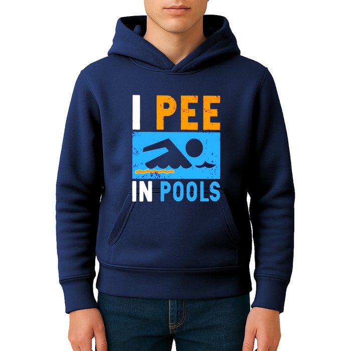 I Pee In Pools Kids Hoodie