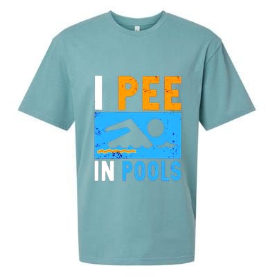 I Pee In Pools Sueded Cloud Jersey T-Shirt