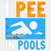 I Pee In Pools Garment-Dyed Sweatshirt