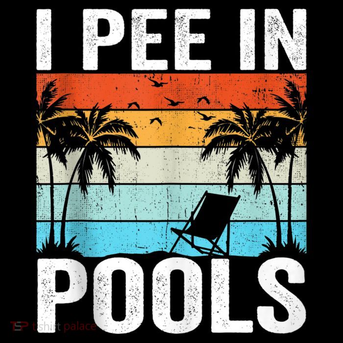 I Pee In Pools Vintage USA-Made Doggie Bandana