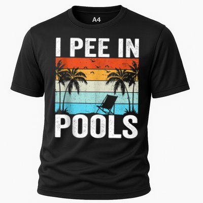 I Pee In Pools Vintage Performance Shirt