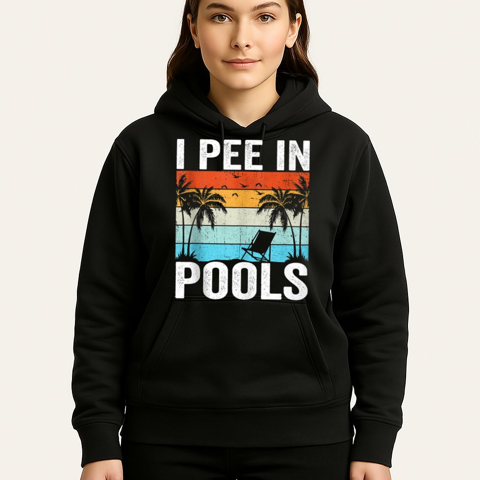 I Pee In Pools Vintage Hoodie