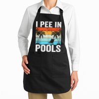 I Pee In Pools Vintage Apron