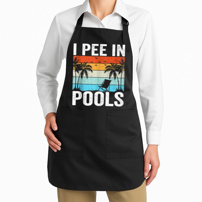 I Pee In Pools Vintage Apron