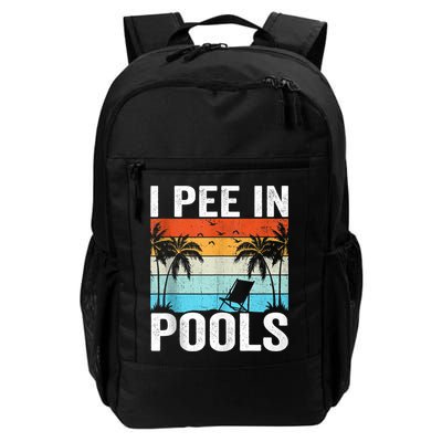 I Pee In Pools Vintage Backpack