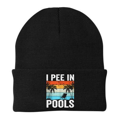 I Pee In Pools Vintage Beanie