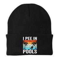 I Pee In Pools Vintage Beanie