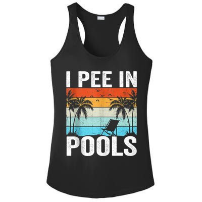 I Pee In Pools Vintage Ladies PosiCharge Competitor Racerback Tank