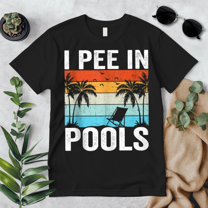 I Pee In Pools Vintage Premium T-Shirt