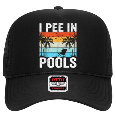 I Pee In Pools Vintage Trucker Hat