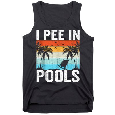 I Pee In Pools Vintage Tank Top