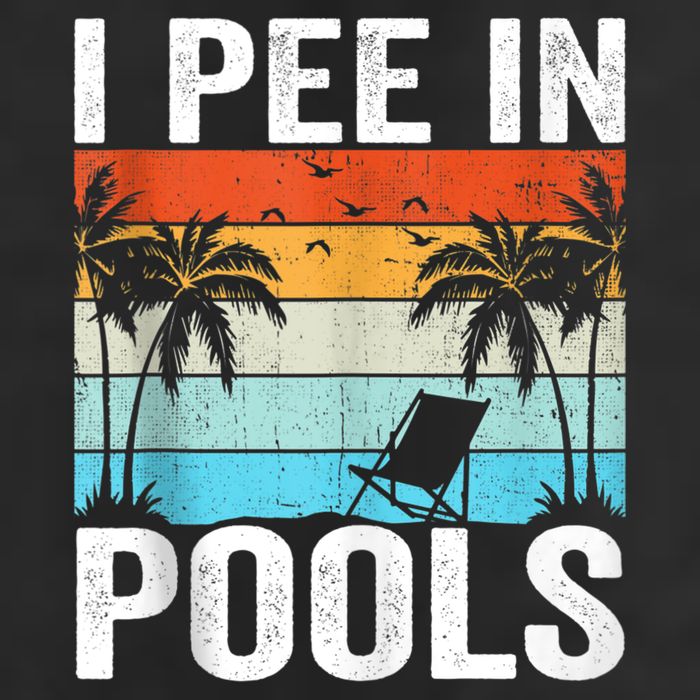 I Pee In Pools Vintage Golf Towel