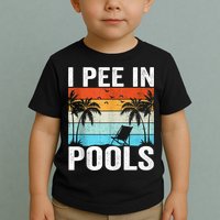 I Pee In Pools Vintage Toddler T-Shirt