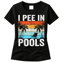 I Pee In Pools Vintage Womens T-Shirt