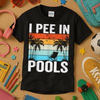 I Pee In Pools Vintage Kids T-Shirt