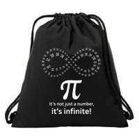 Infinite Pi Infinity Symbol ItS Not Just A Number Pi Day Cute Gift Drawstring Bag