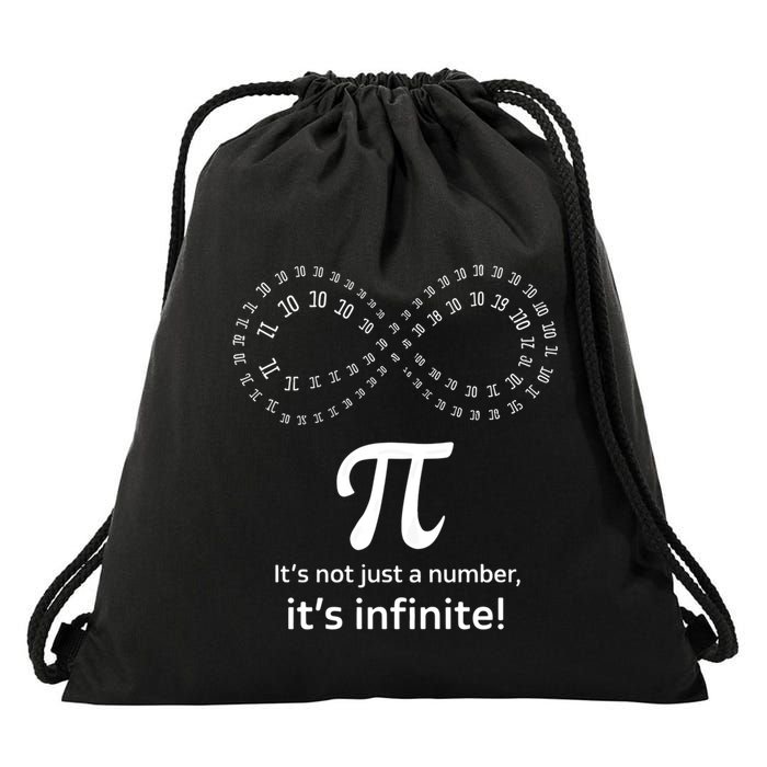 Infinite Pi Infinity Symbol ItS Not Just A Number Pi Day Cute Gift Drawstring Bag
