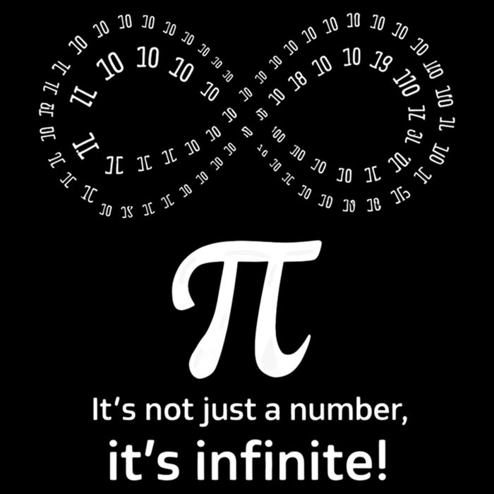Infinite Pi Infinity Symbol ItS Not Just A Number Pi Day Cute Gift Drawstring Bag