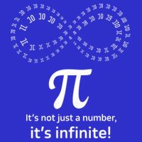 Infinite Pi Infinity Symbol ItS Not Just A Number Pi Day Cute Gift Full-Length Apron With Pockets