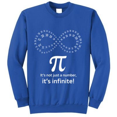 Infinite Pi Infinity Symbol ItS Not Just A Number Pi Day Cute Gift Sweatshirt