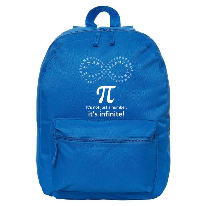 Infinite Pi Infinity Symbol ItS Not Just A Number Pi Day Cute Gift 16 in Basic Backpack