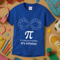 Infinite Pi Infinity Symbol ItS Not Just A Number Pi Day Cute Gift Kids T-Shirt