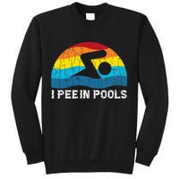 I Pee In Pools Funny Swimmer Swimming Coach Player Sweatshirt