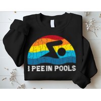 I Pee In Pools Funny Swimmer Swimming Coach Player Sweatshirt